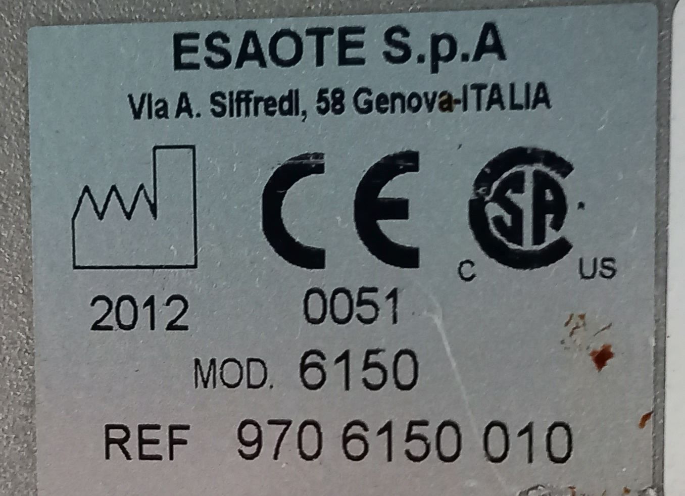 Esaote MyLab 70, комплектующие